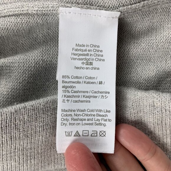 J.Crew Light Gray Heather Cashmere Blend Knitted Jogger Lounge Pant S - Picture 4 of 6